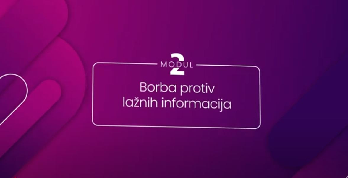  HUB za zaštitu slobode izražavanja - Modul 2: Borba protiv lažnih informacija