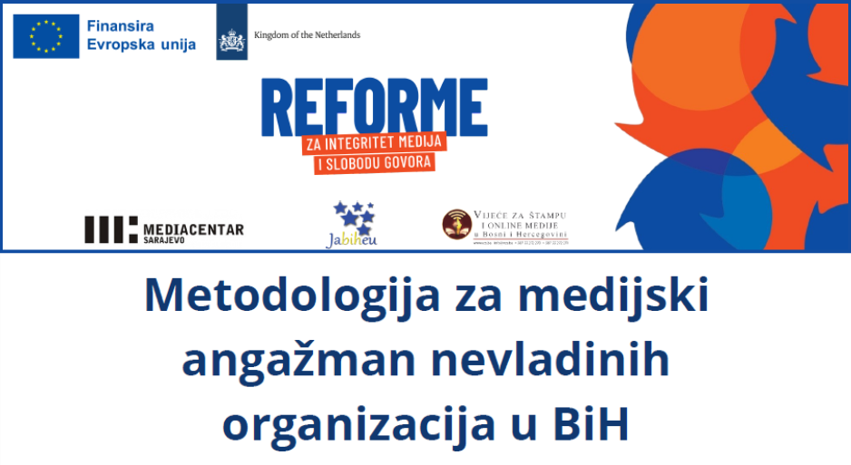 Metodologija za medijski angažman nevladinih organizacija u BiH