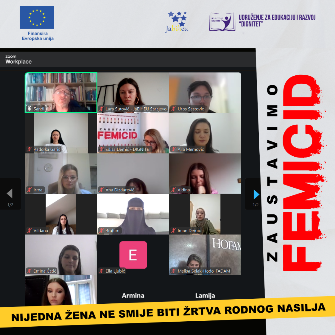 Održano šesto online predavanje Digitalne Klinike: Mladi u borbi protiv femicida