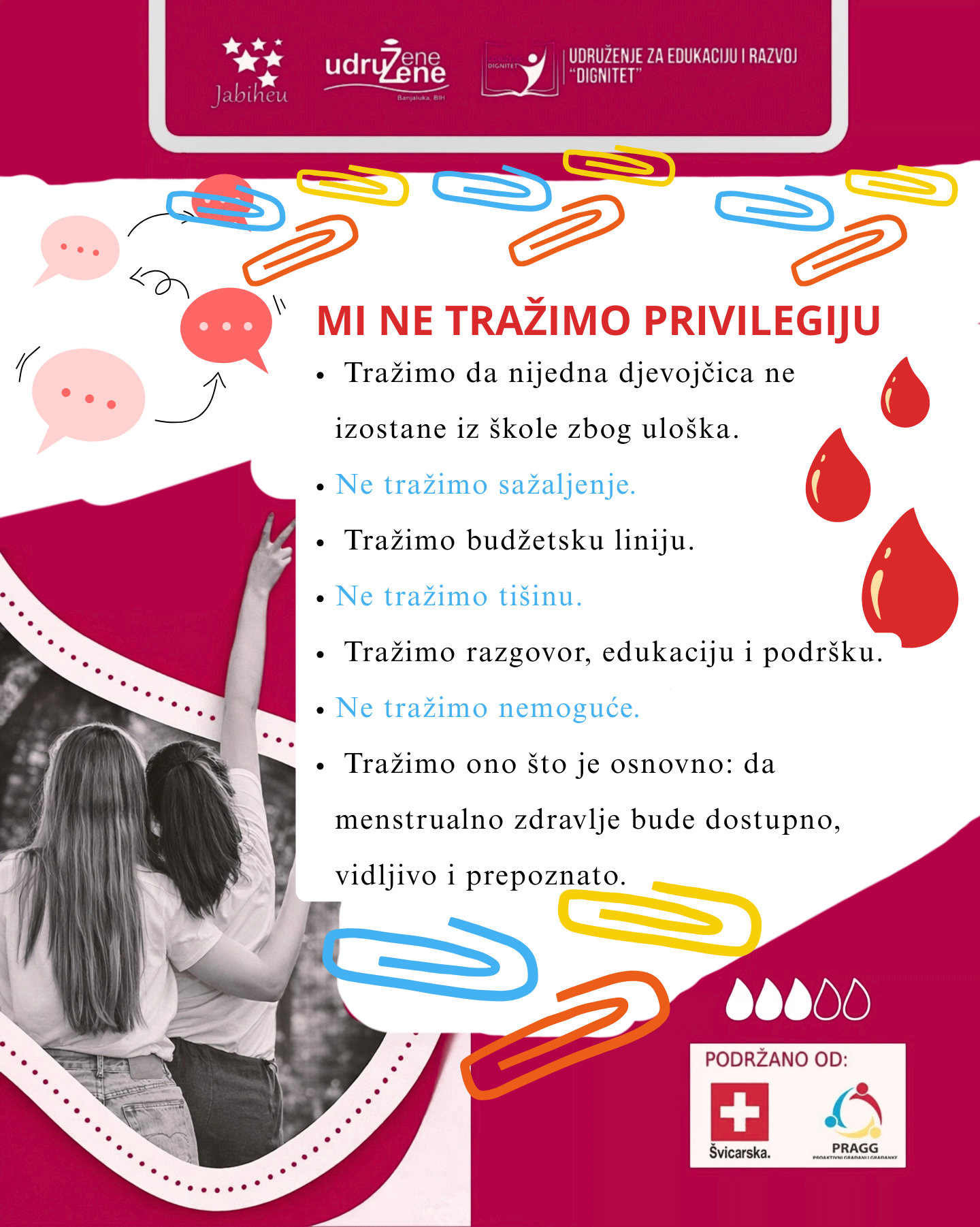 Mi ne  tražimo privilegiju