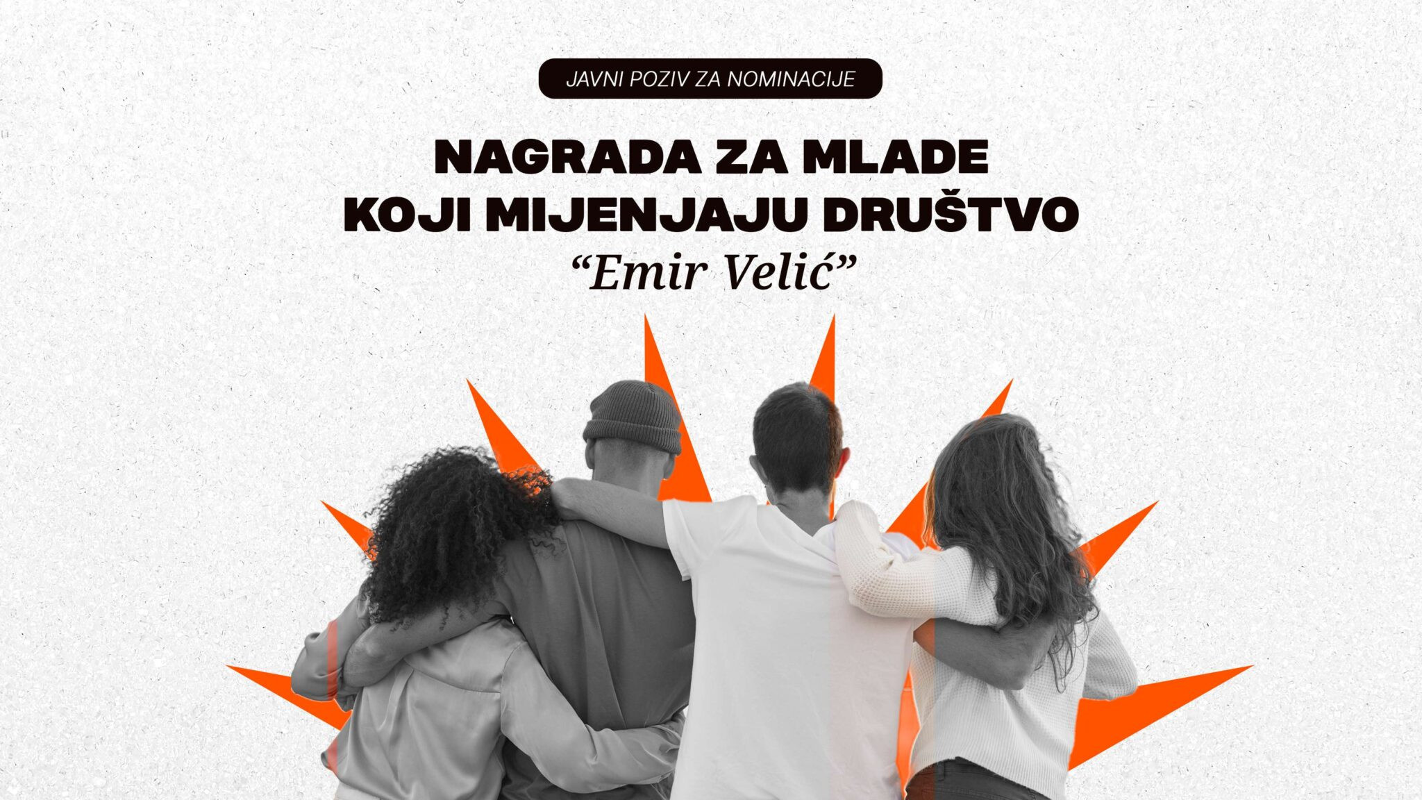 Otvoren je javni poziv za nominacije: Nagrada za mlade koji mijenjaju društvo “Emir Velić”