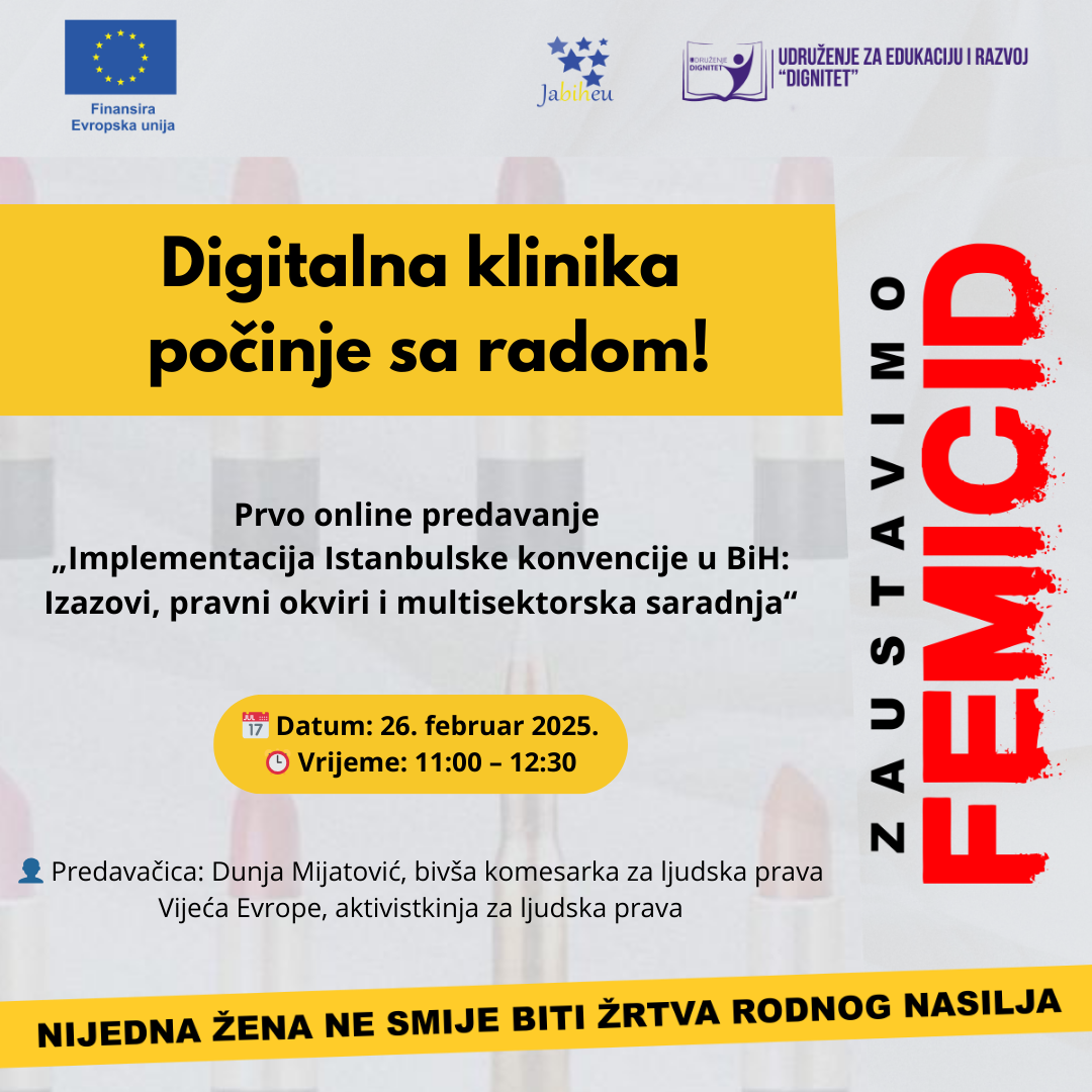 Digitalna klinika počinje sa prvim predavanjem